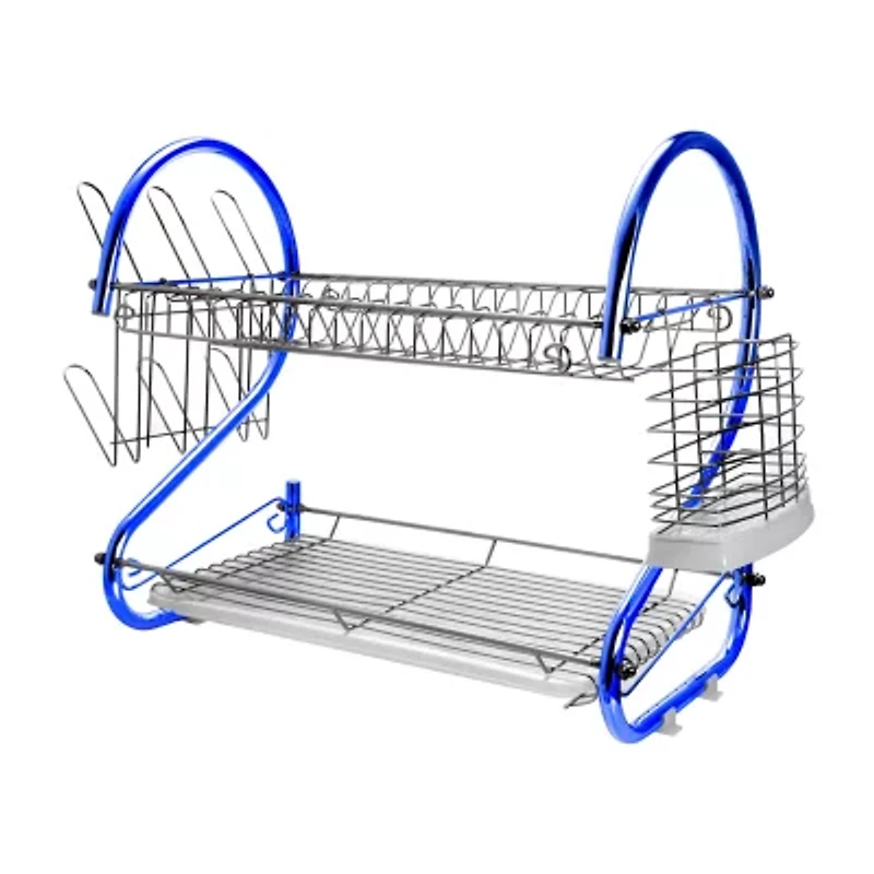 MegaChef 16" Two Shelf Dish Rack