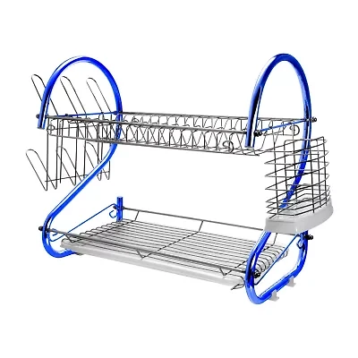 MegaChef 16" Two Shelf Dish Rack