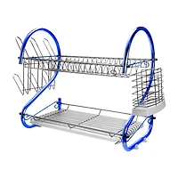 MegaChef 16" Two Shelf Dish Rack