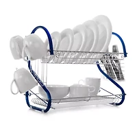 MegaChef 16" Two Shelf Dish Rack