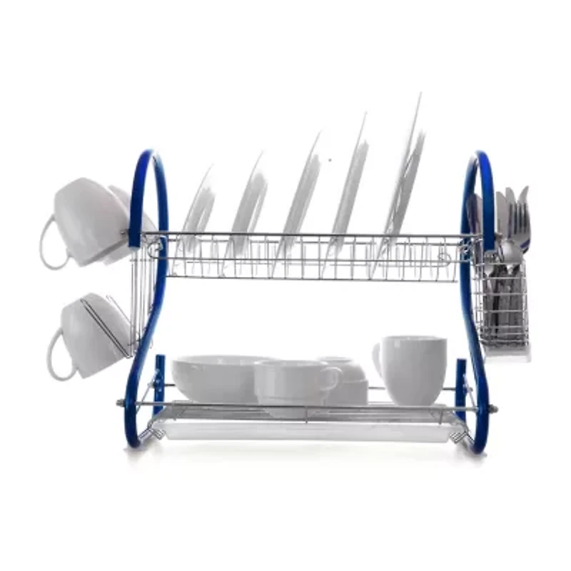 MegaChef 16" Two Shelf Dish Rack