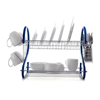 MegaChef 16" Two Shelf Dish Rack