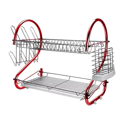 MegaChef 16" Two Shelf Dish Rack
