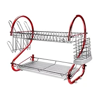 MegaChef 16" Two Shelf Dish Rack