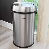 Elama 65 Liter Large 17 Gallon Swing Lid Trash Can