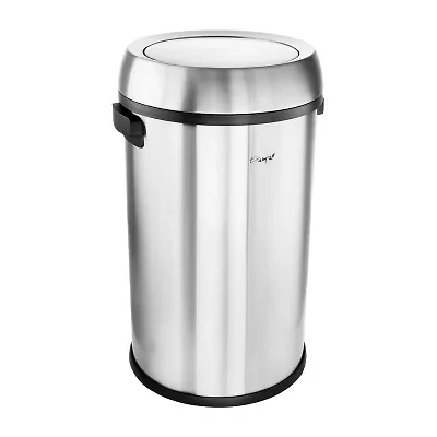 Elama 65 Liter Large 17 Gallon Swing Lid Trash Can
