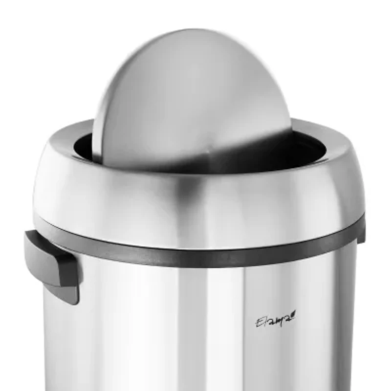 Elama 65 Liter Large 17 Gallon Swing Lid Trash Can