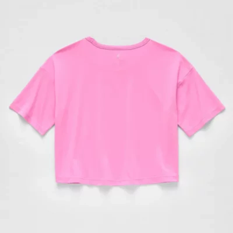 Xersion Little & Big Kid Girls Crew Neck Short Sleeve Active T-Shirt