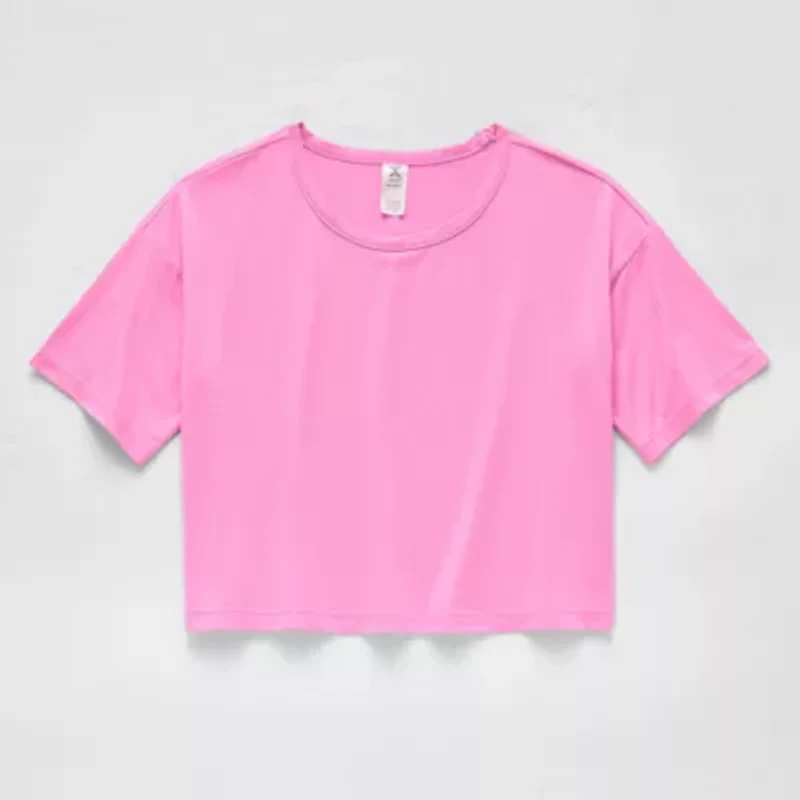 Xersion Little & Big Kid Girls Crew Neck Short Sleeve Active T-Shirt