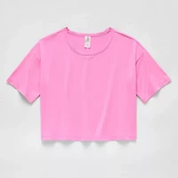 Xersion Little & Big Kid Girls Crew Neck Short Sleeve Active T-Shirt