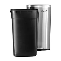 Elama 8 Gallon Each 30 Liter Rectangular Twin Step Trash Can