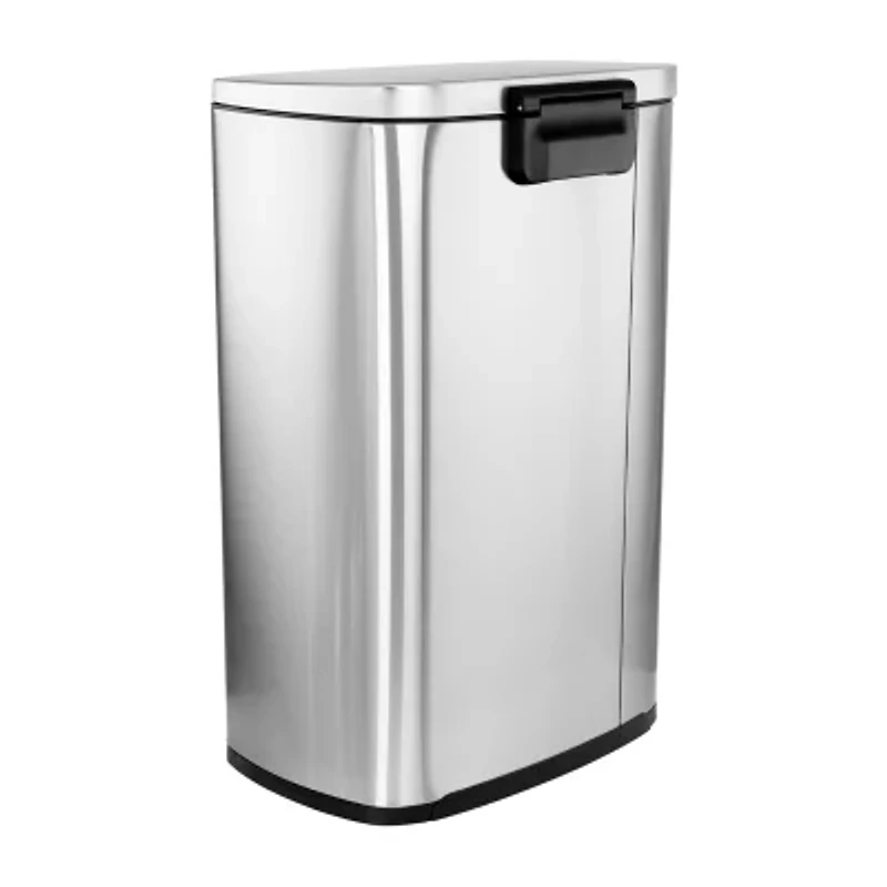 Elama 50 Liter/13 Gallon Rectangular Stainless Steel Step Trash Can