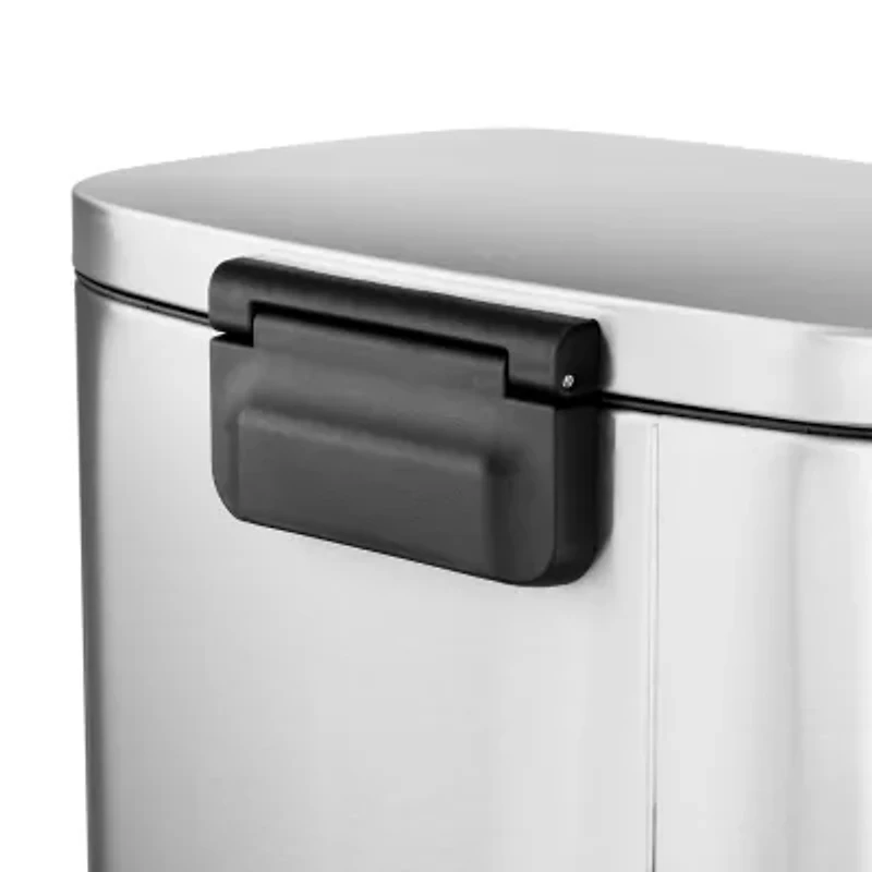 Elama 50 Liter/13 Gallon Rectangular Stainless Steel Step Trash Can