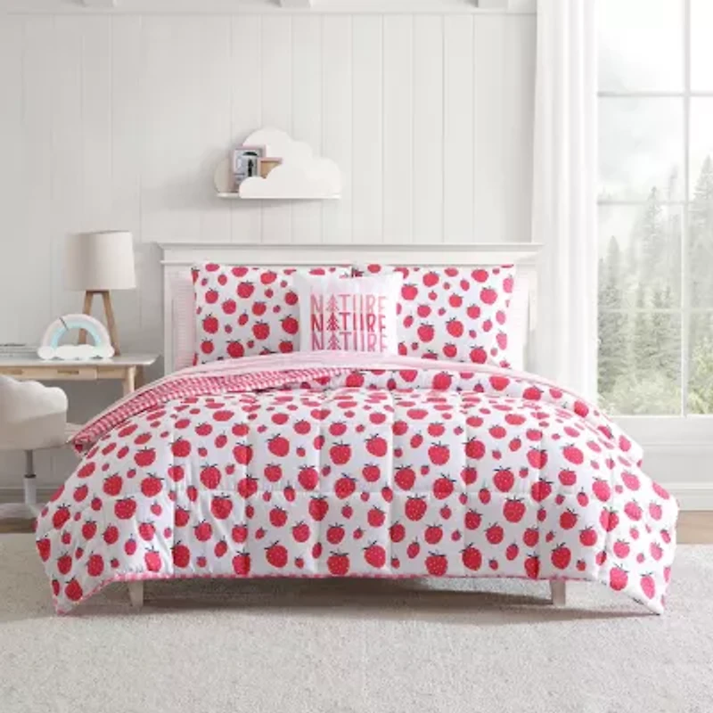 Eddie Bauer Strawberry Field Floral Easy Care Comforter Set