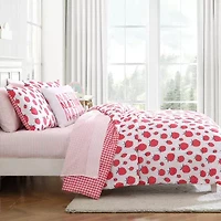 Eddie Bauer Strawberry Field Floral Easy Care Comforter Set