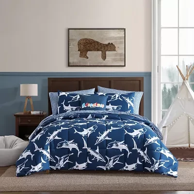 Eddie Bauer Vinny And Shark Friends Easy Care Comforter Set