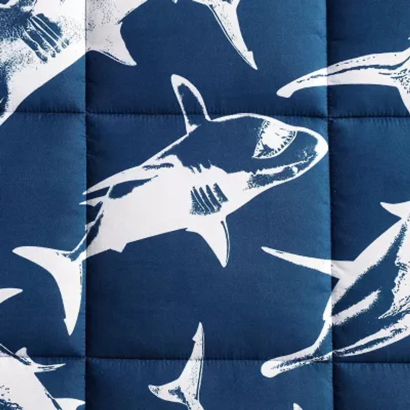 Eddie Bauer Vinny And Shark Friends Easy Care Comforter Set