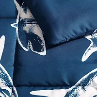 Eddie Bauer Vinny And Shark Friends Easy Care Comforter Set