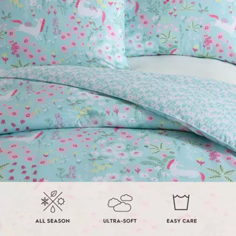 Laura Ashley Magical Unicorns Easy Care Comforter Set