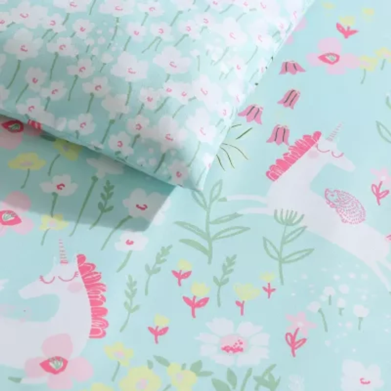 Laura Ashley Magical Unicorns Easy Care Comforter Set