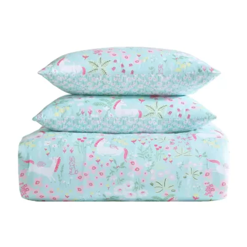 Laura Ashley Magical Unicorns Easy Care Comforter Set