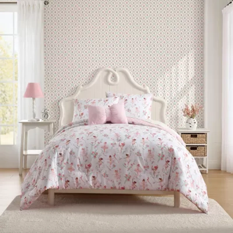 Laura Ashley Ballerina Divas Easy Care Comforter Set