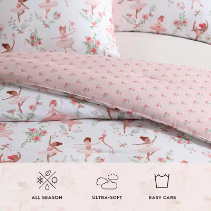 Laura Ashley Ballerina Divas Easy Care Comforter Set