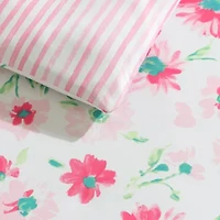 Laura Ashley Meadow Daisies Floral Easy Care Comforter Set