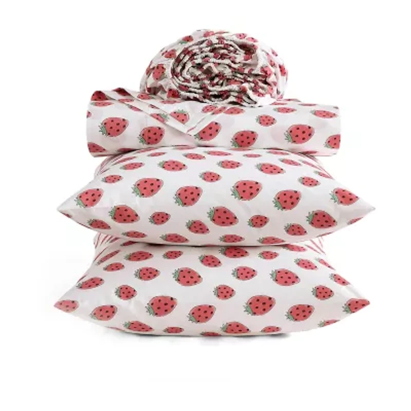Poppy & Fritz Strawberry Picnic Sheet Set