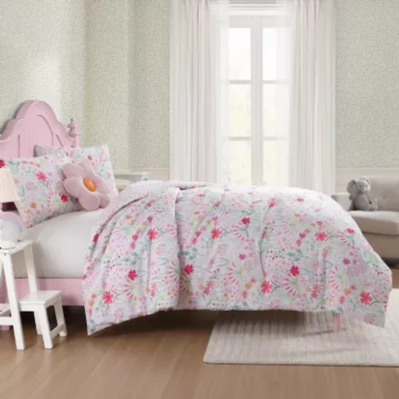 Laura Ashley Sunshine Flowers Floral Easy Care Comforter Set