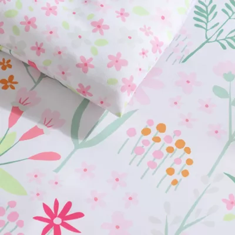 Laura Ashley Sunshine Flowers Floral Easy Care Comforter Set