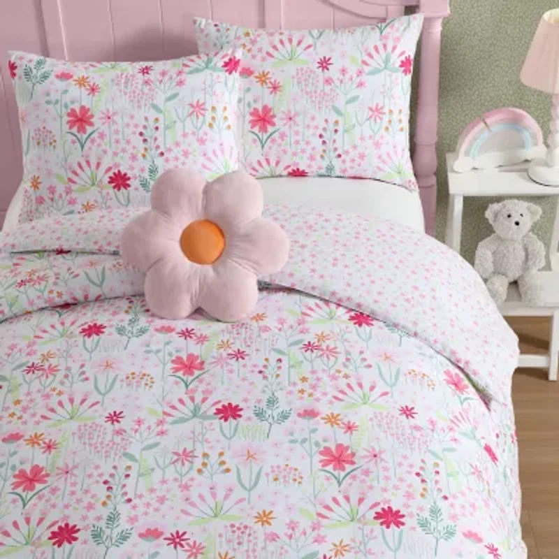 Laura Ashley Sunshine Flowers Floral Easy Care Comforter Set
