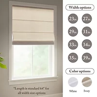 Madison Park Galen Matte Cordless Room Darkening Roman Shade