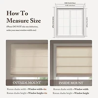Madison Park Galen Matte Cordless Room Darkening Roman Shade