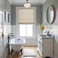 Madison Park Galen Matte Cordless Room Darkening Roman Shade