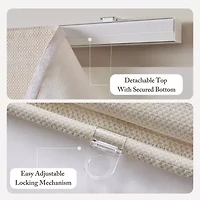 Madison Park Galen Matte Cordless Room Darkening Roman Shade