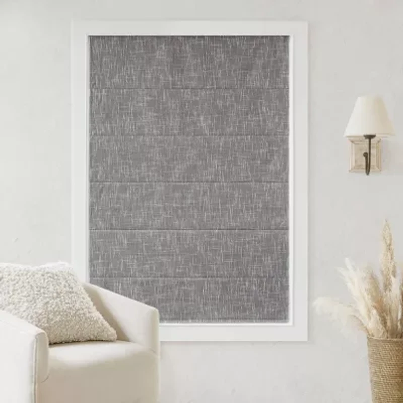 Madison Park Quincy Cordless 100% Blackout Roman Shade