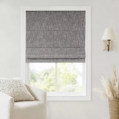 Madison Park Quincy Cordless 100% Blackout Roman Shade