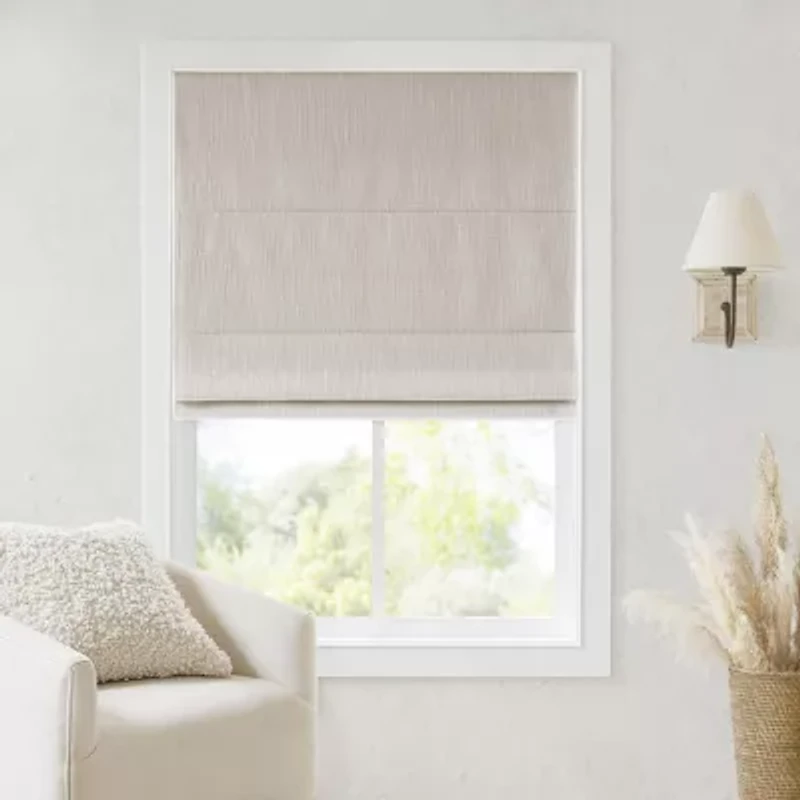 Madison Park Quincy Cordless 100% Blackout Roman Shade