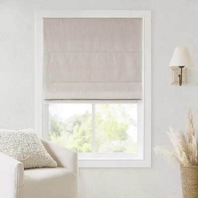 Madison Park Quincy Cordless 100% Blackout Roman Shade