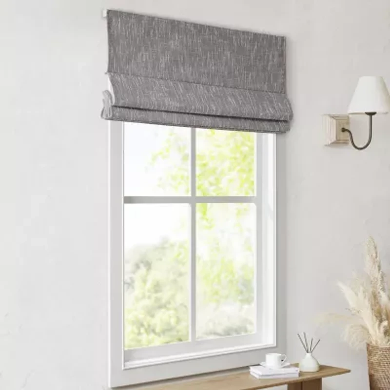 Madison Park Quincy Cordless 100% Blackout Roman Shade