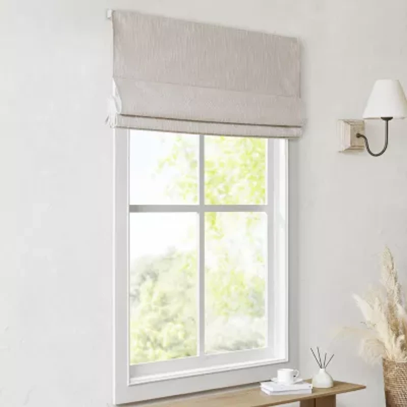 Madison Park Quincy Cordless 100% Blackout Roman Shade