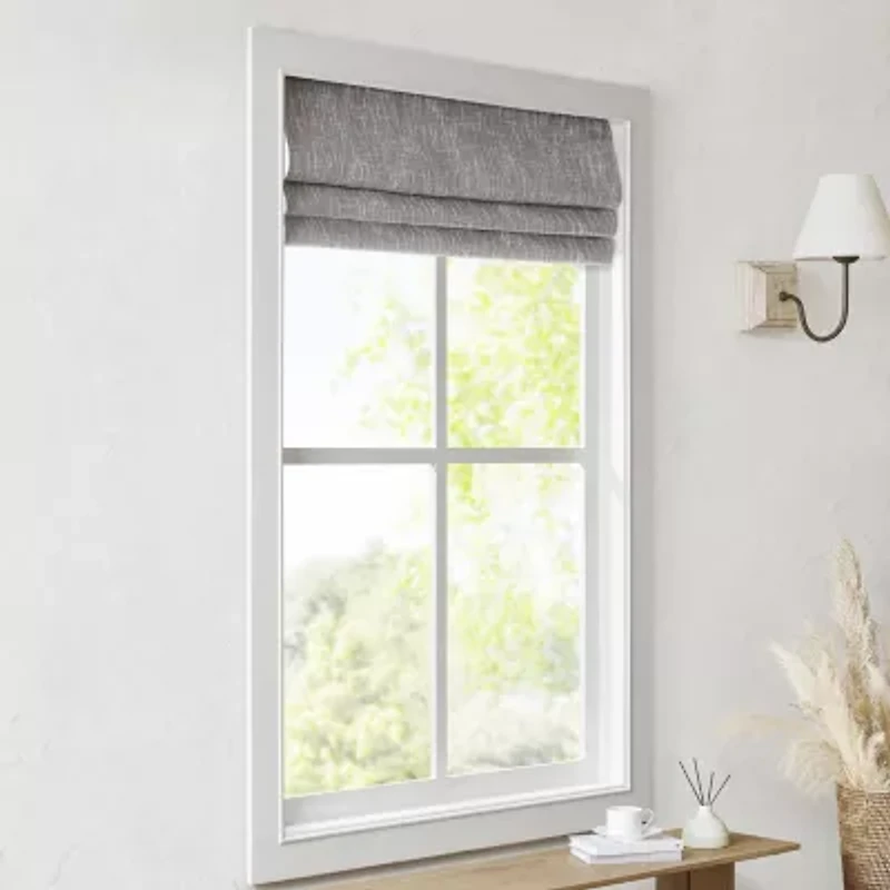 Madison Park Quincy Cordless 100% Blackout Roman Shade