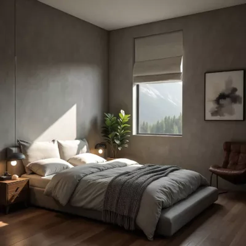 Madison Park Quincy Cordless 100% Blackout Roman Shade