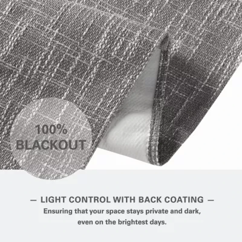 Madison Park Quincy Cordless 100% Blackout Roman Shade