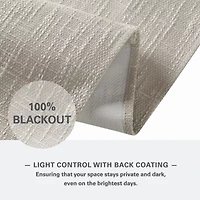 Madison Park Quincy Cordless 100% Blackout Roman Shade