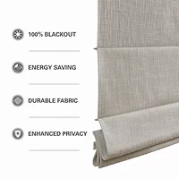 Madison Park Quincy Cordless 100% Blackout Roman Shade