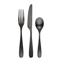 Cambridge Eliana Black Satin 12-pc. Flatware Set
