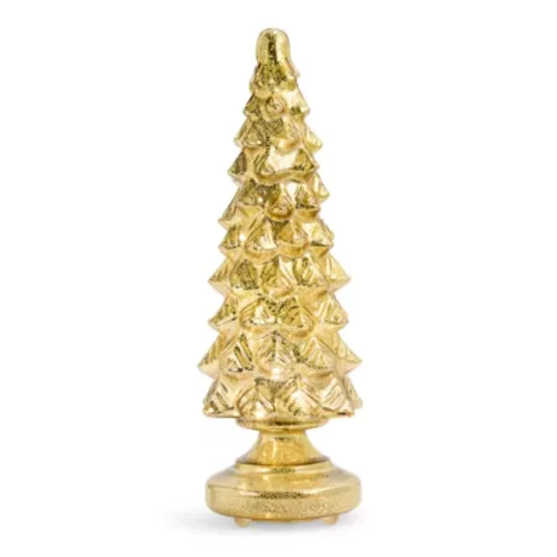 Martha Stewart 18in Gold Glass Tree Christmas Tabletop Decor