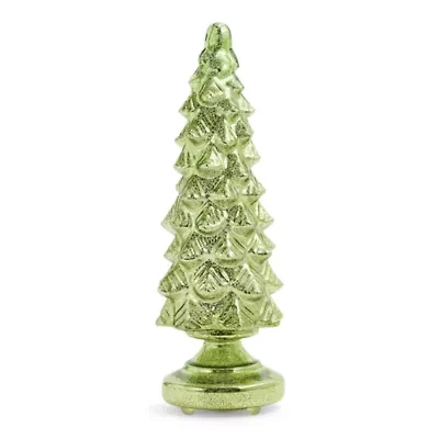 Martha Stewart 18in Green Glass Tree Christmas Tabletop Decor
